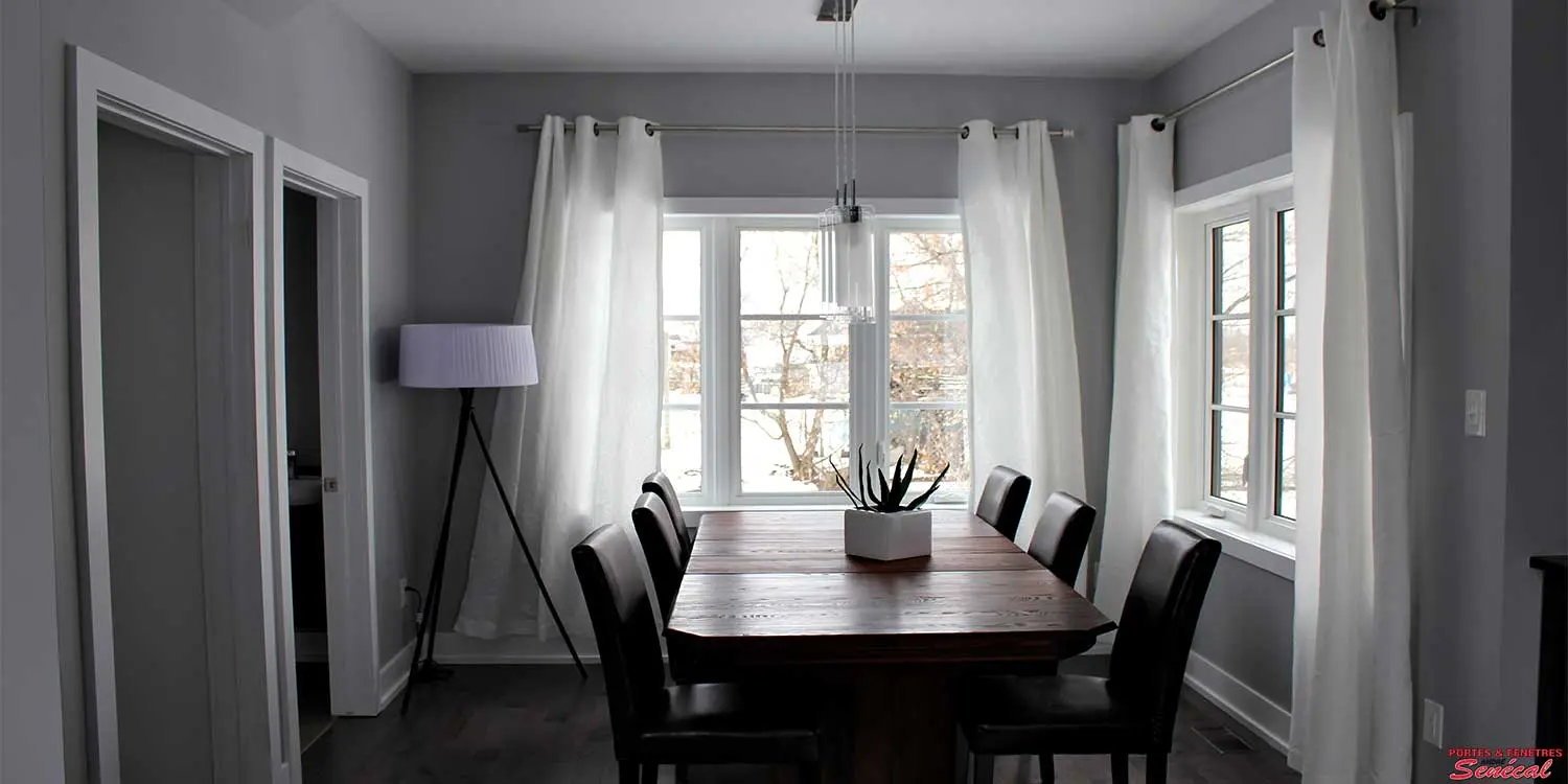 White PVC Bay Windows